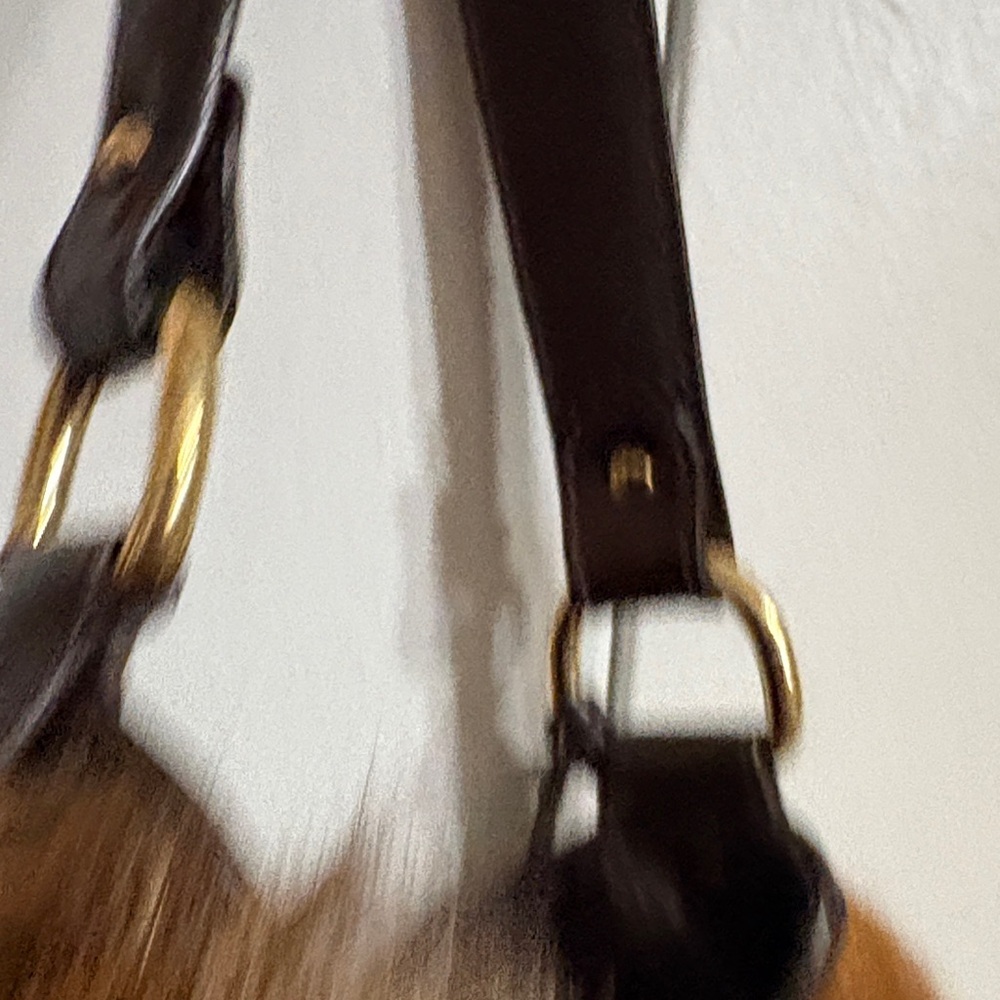 FENDI vintage calf hair hobo drawstring bag - Picture 9 of 17